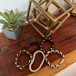 5 Piece Braided Pony Tail Holder